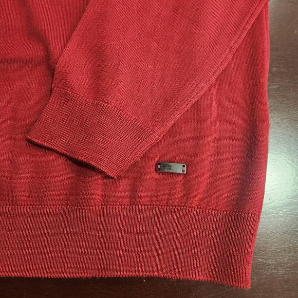 Armani Collezioni Pure Virgin Lana Wool V-Neck Jumper - Picture 9 of 9